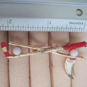 Vintage Golf Brooch